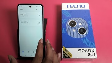 How to set Clock alarm in Tecno Spark Go 1 || Tecno me Clock alarm chalu kare