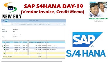 SAP S4HANA Day 19 By Deepak Gupta (Vendor Invoice)