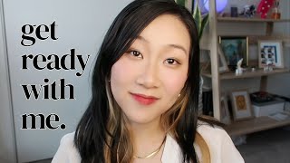 a ~chaotic~ chatty get ready with me 💬 15 min everyday make-up routine for hooded eyes