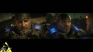 Gears 5:  Alternate Ending Cutscenes Side By Side