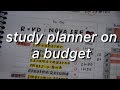 how i created a study planner in under 10$