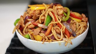 RICE NOODLES STIR FRY recipe under 30 minutes! You will never do takeout again! Mansa Queen