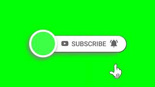 Subscribe green screen effect, chroma key - No copyright