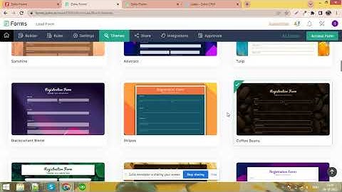 Create form in zoho form with different form design and integrate with zoho crm or another apps