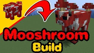 Minecraft Mooshroom - Mooshroom Statue Build, PS4, Xbox, PC, Switch, Pocket edition