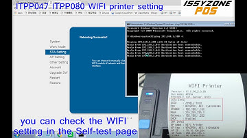 ITPP047 wifi printer setting
