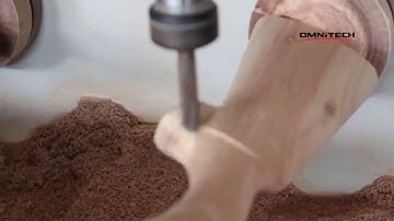 OMNI 4 axis rotary cnc router  making gun stock 1