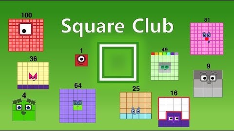 LEARN SQUARE NUMBERS (with numberblocks S4 E2)