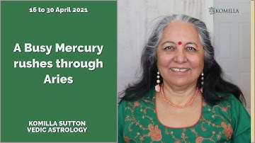 A Busy Mercury rushes through Aries: Komilla Sutton