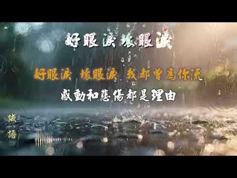 好眼淚壞眼淚KTV字幕伴奏 練唱版