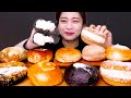 🍞Cream bread😍제주 아베베 베이커리 2탄✨쫄깃한 떡과 크림이 가득한 크림빵 먹방❤ [Milk,Lotus,salty caramel,Apple,chestnut] Mukbang