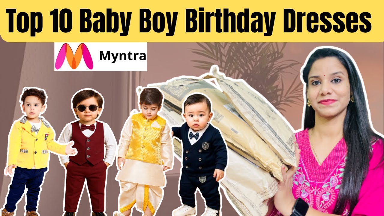 Myntra Baby Boy Birthday Dresses Haul | Baby Boy Outfits for Birthday | Baby Boy 1st Birthday Dress 
