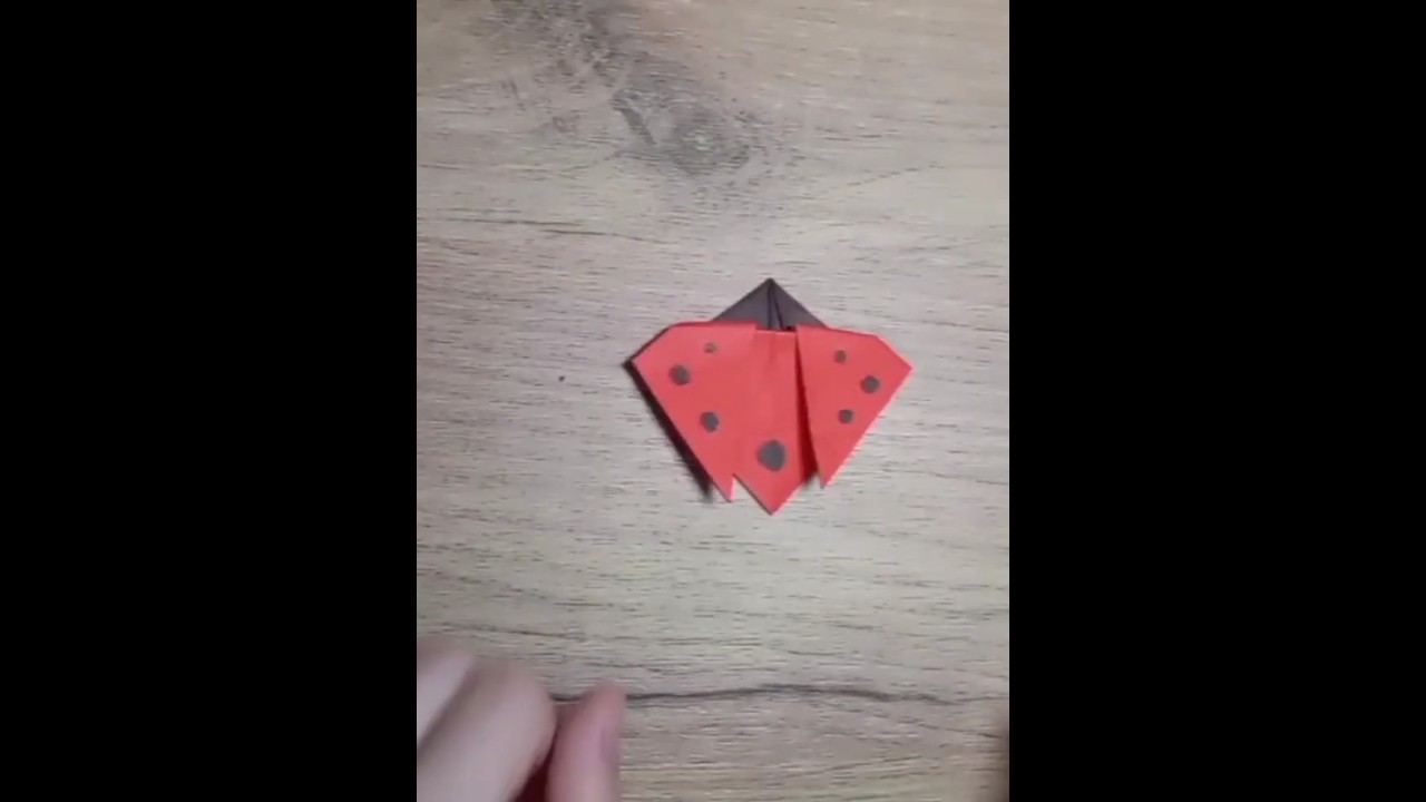 Easy origami Ladybug/ Paper Ladybug