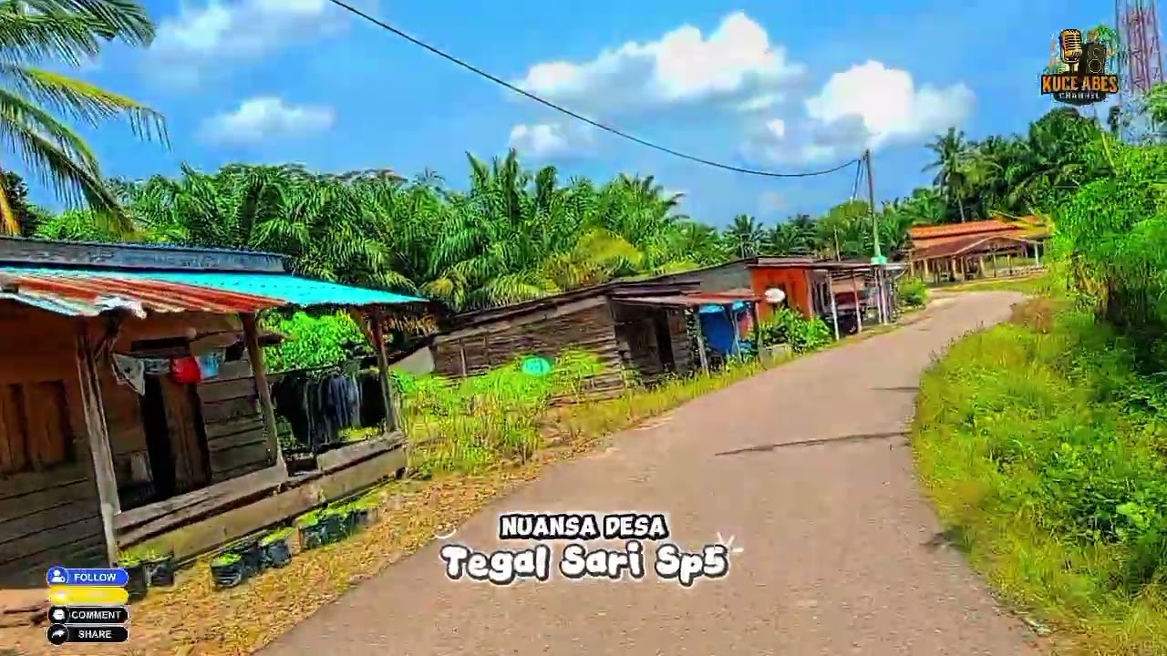 Keliling desa part 3 desa TEGAL SARI Sp5 kec megang sakti