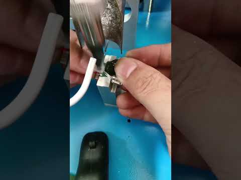 Real Shot Video of Welding Wire and Small Circuit Boards for Factory Automation