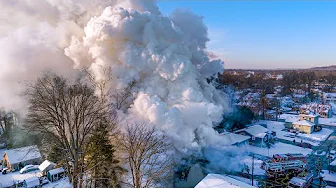 Fully Involved House Fire Two Alarms New Providence New Jersey 1/22/25