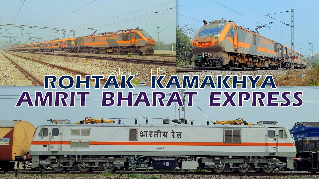 15672 Rohtak - Kamakhya AMRIT BHARAT EXPRESS रोहतक - कामाख्या अमृत भारत एक्सप्रेस Brand New NGC WAP7
