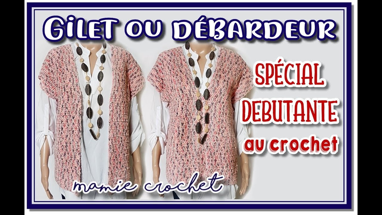 gilet sans manche au crochet