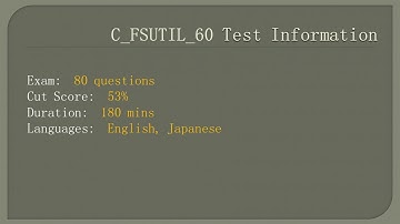 Endexam C_FSUTIL_60 Exam Practice Tests