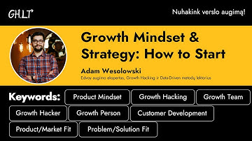 Growth Mindset & Strategy: How to Start by Adam Wesolowski @GrowthHacking23