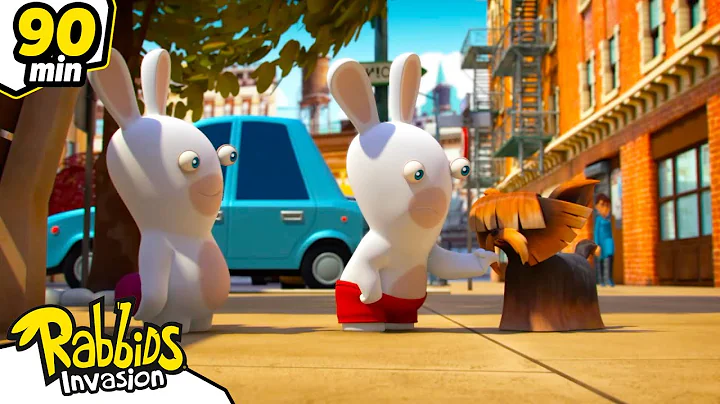 When the Rabbids adopt a little dog 🐶 | RABBIDS INVASION 🐰 | 90mn Compilation | Cartoon for kids