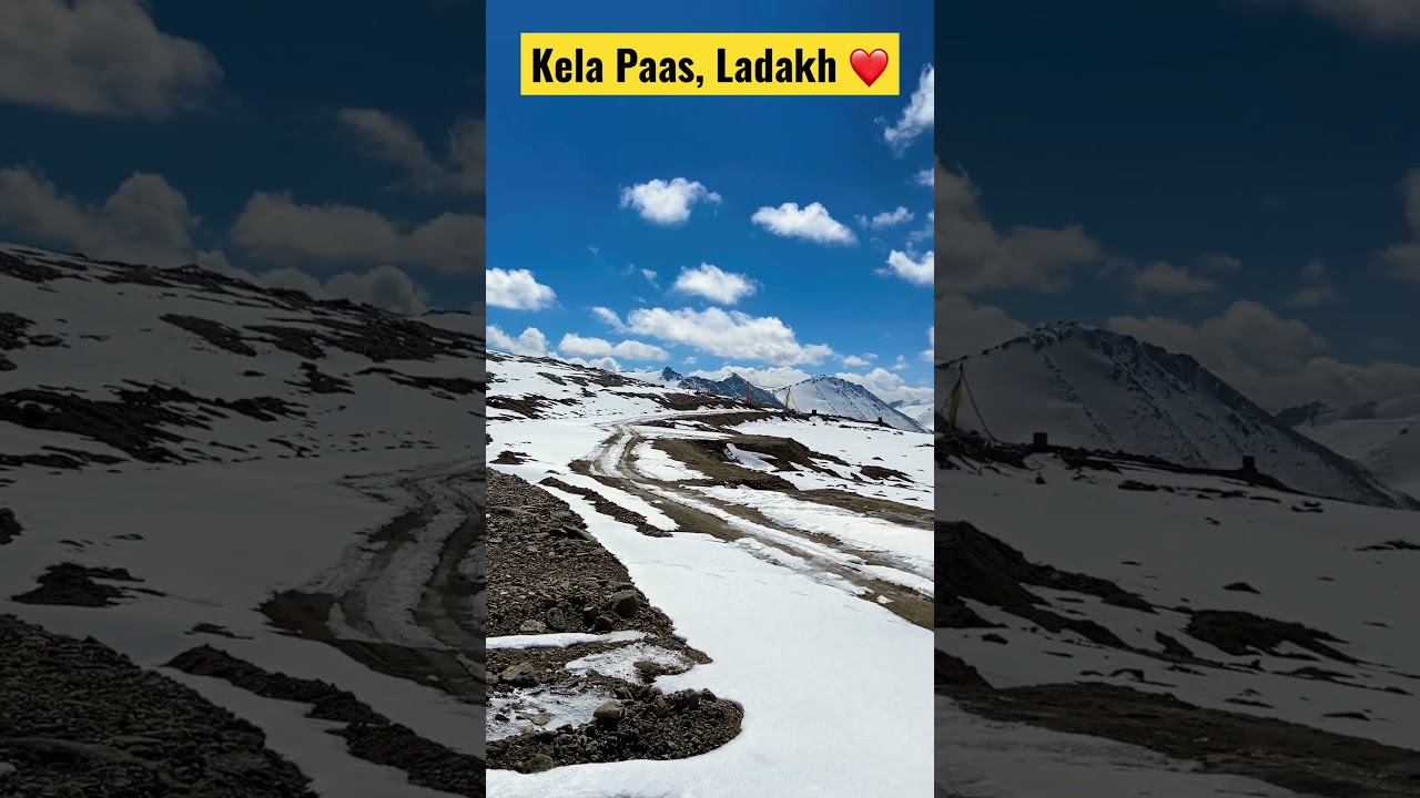 Video thumbnail: #shortsvideo #travel #travelindia #ladakh #snow #travellersofindia #mountains #offbeattravel #reels