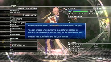 Lightning Returns: FF-XIII - The Ark: Customize Schemata Tutorial: Create Mist Wizard (Prytemia) PS3