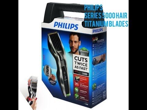 philips series 5000 hair clipper with titanium blades