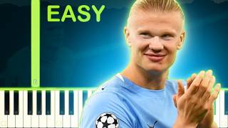 haaland song ha ha ha easy piano tutorial