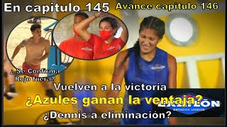 Dennis a Eliminacion Azules por la ventaja dominical famosos Capitulo 146 Exatlon Estados Unidos