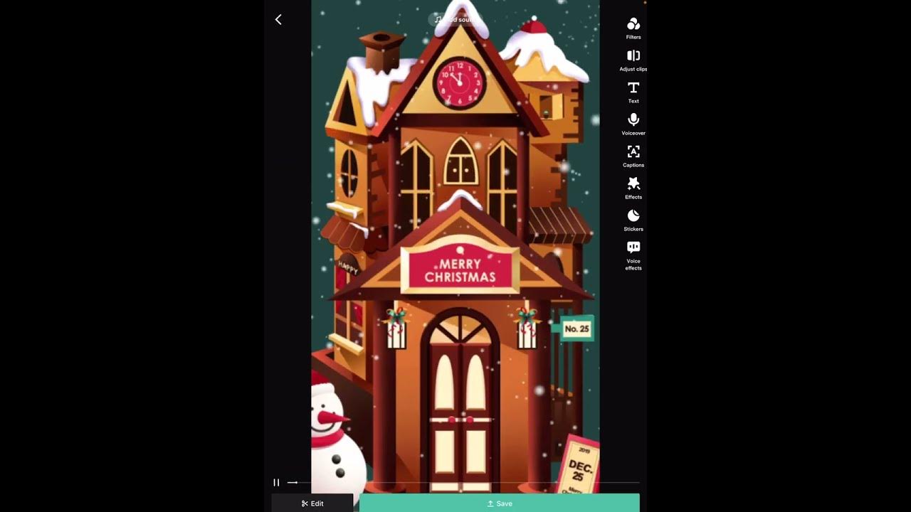 Prompter Capcut in Action Christmas Effects Demo YouTube