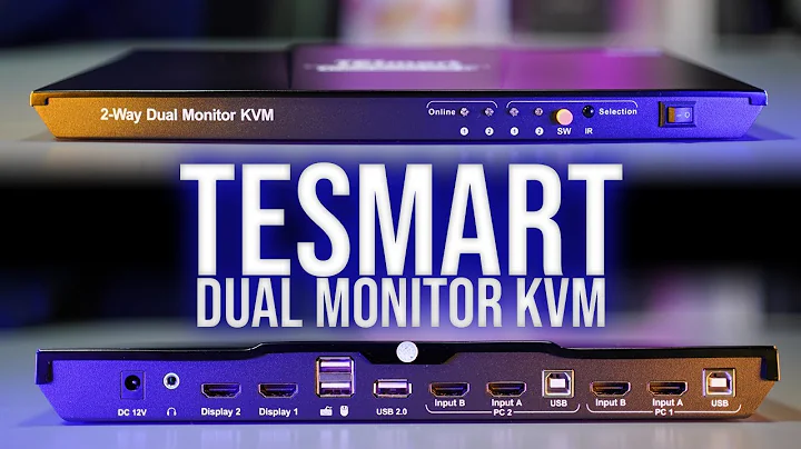 Best KVM for HOME OFFICE? TESmart Dual 4k 60hz HDMI KVM switch unboxing and review
