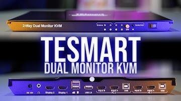 Best KVM for HOME OFFICE? TESmart Dual 4k 60hz HDMI KVM switch unboxing and review