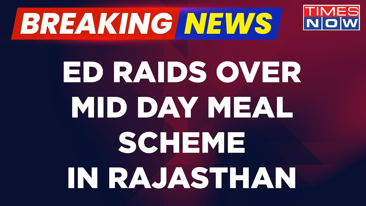 Breaking News: ED Raids Over Mid Day Meal Scam In Rajasthan,  Ashok Gehlot's Minister Under Lens