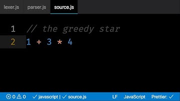 Teaching operator precedence to the pico JavaScript parser