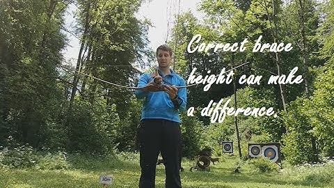 Corrected the brace height on my 45# Longbow = quieter and less handshock!