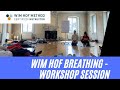 Wim hof guided breathing  increasing intensity  two certified wim hof instructors