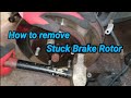 How to Remove Stuck/Rusted on Brake Rotor