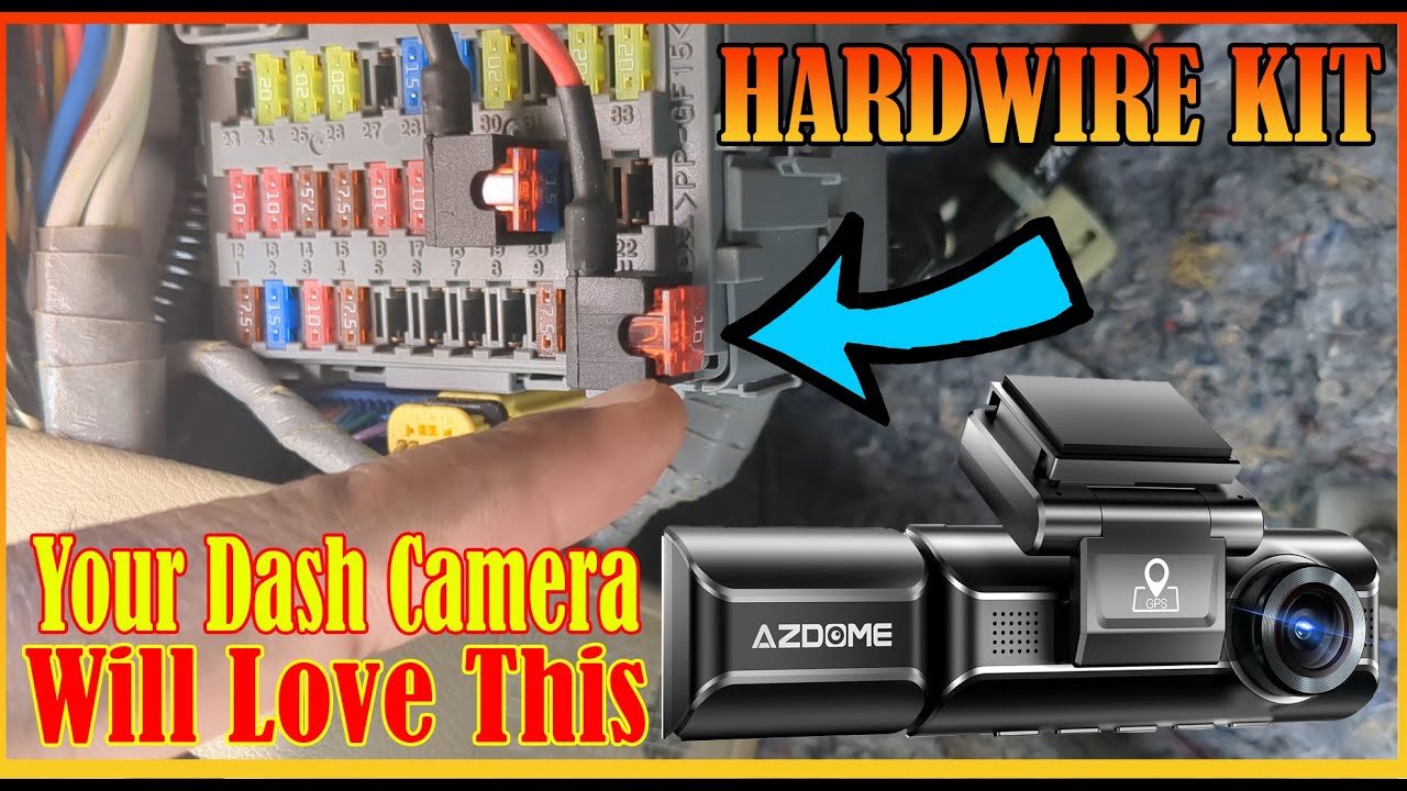 Установка комплекта для подключения видеорегистратора Azdome