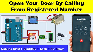 Sim800L Door Lock/Open By Calling | Control Motor Using SIM800L Module | DIY Project | Arduino UNO