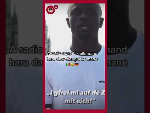 Sadio Mané explose complètement de rire en essayant de prononcer ses premiers mots en allemand