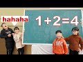 Smart Kid Learn Math and Numerals For School ①+⓶=❹ Math Exams Test Math For Classroom HCN Go School