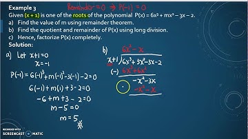 24th video: MAT133 - Long Division - Example 3