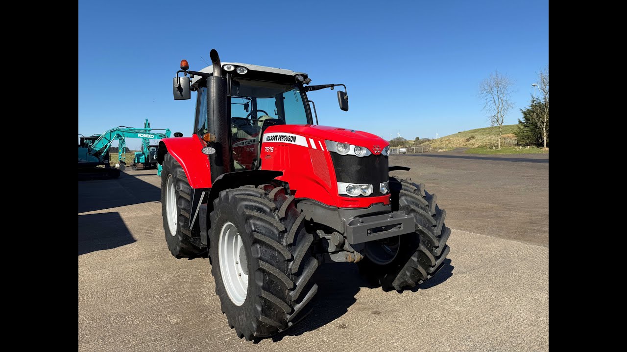 Massey Ferguson 7616 tractor walk round video. 2013 low hours.