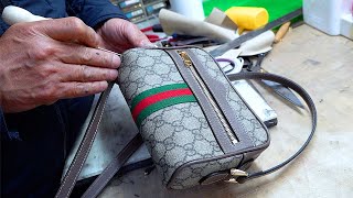 Turning Old Gucci into New Shoulder Bag! Korean Luxury Bag Upcycling Master.