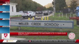 Special clinics planned to vaccinate 5 to 11 year olds in Marin County