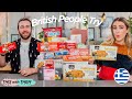 British People Try Ouzo & other Greek Treats! - This With Them