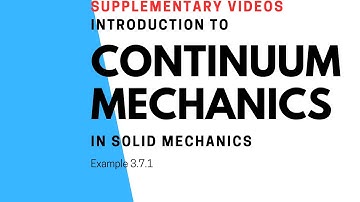 Module 2.2 Infinitesimal deformation: example 3.7.1