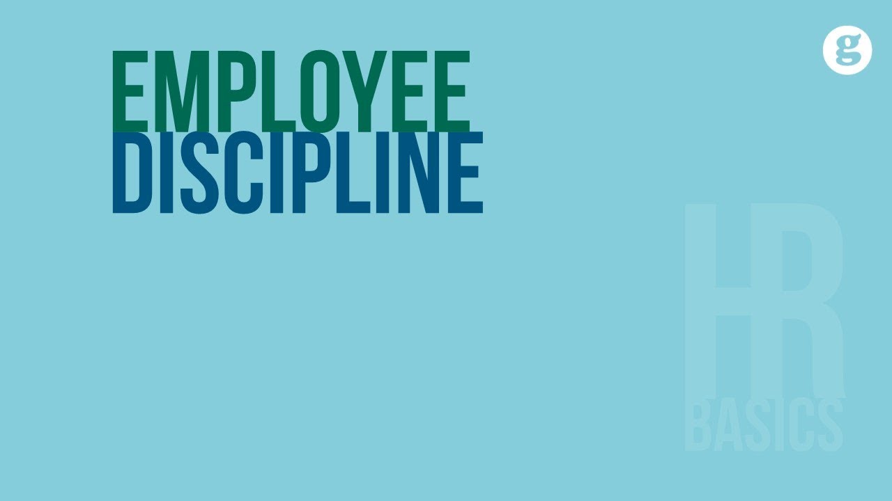 HR Basics Employee Discipline YouTube HR Basics Employee Discipline YouTube