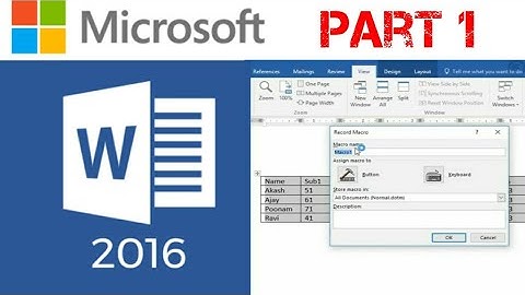 Microsoft Word 2016 Tutorial in Hindi ॥ Microsoft Word 2016 Part 1 ॥ APLL PVT. LTD.